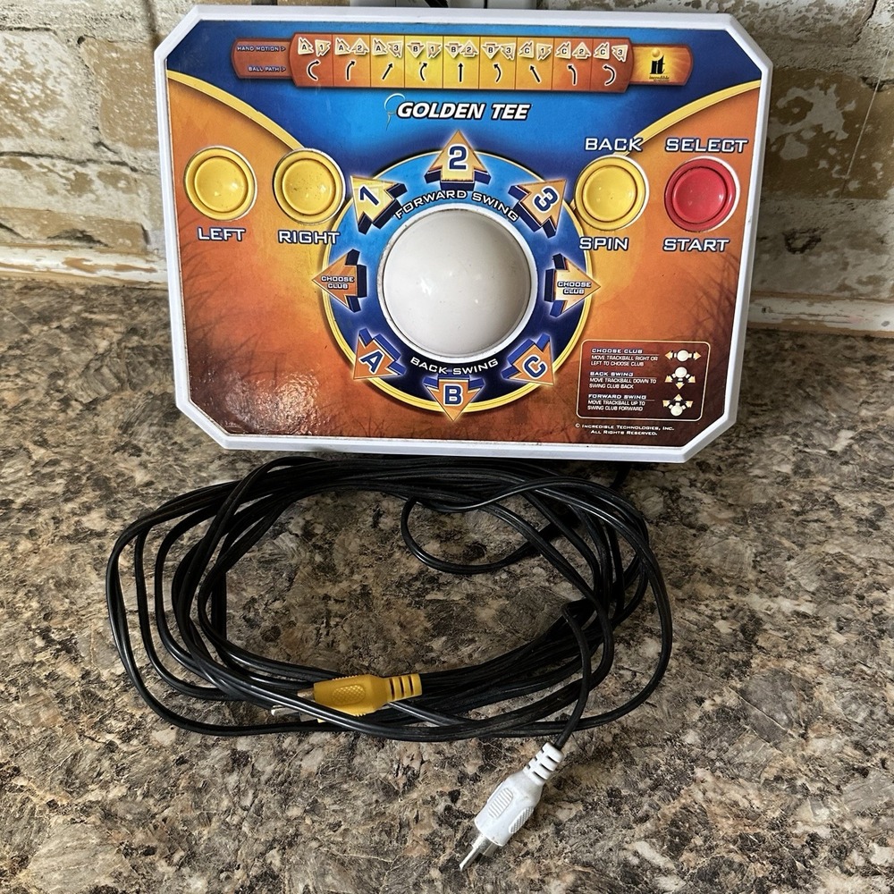 Golden Tee Golf Plug & Play Home TV Game Edition 2011 Jakks Pacific Tested Works